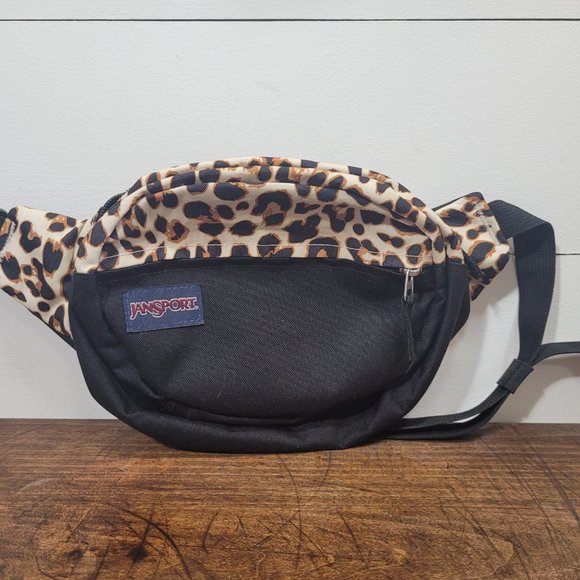 Jansport Bags Nwot Jansport Cheetah Printblack Fanny Pack Belt Bag